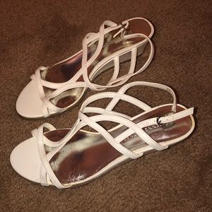 White sandals